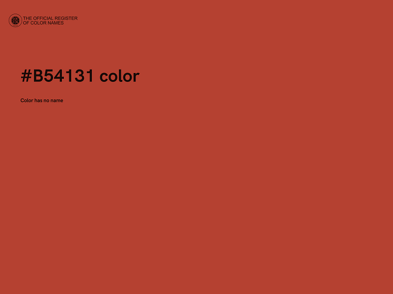 #B54131 color image
