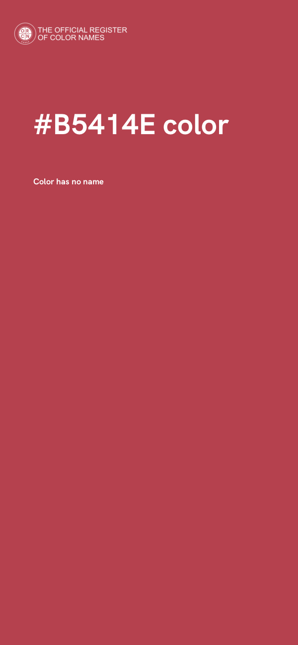 #B5414E color image