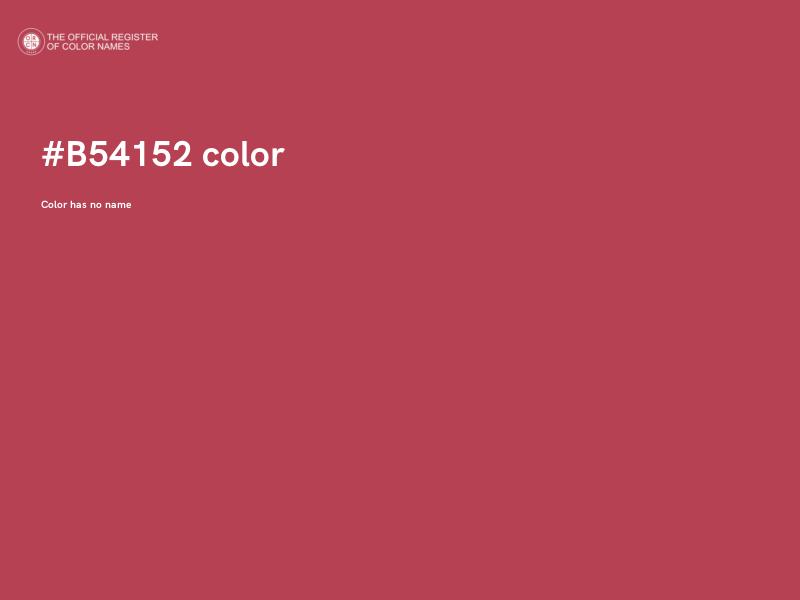 #B54152 color image