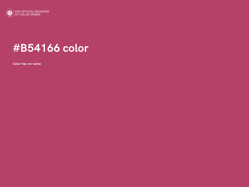 #B54166 color image