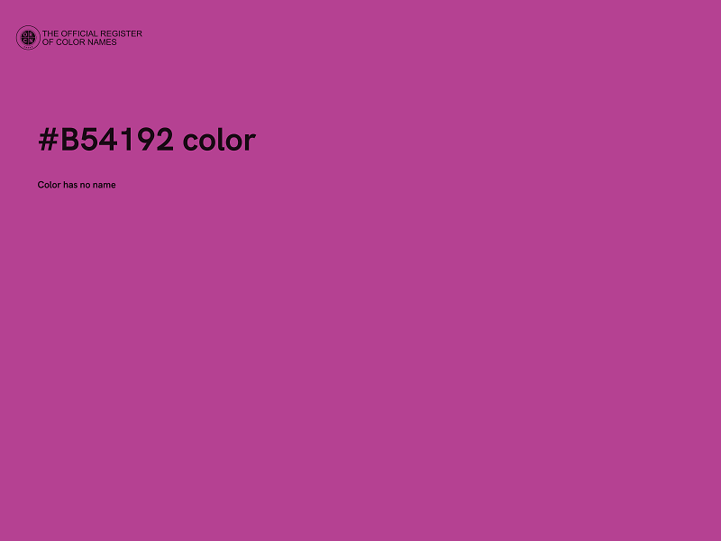 #B54192 color image