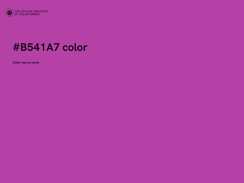 #B541A7 color image