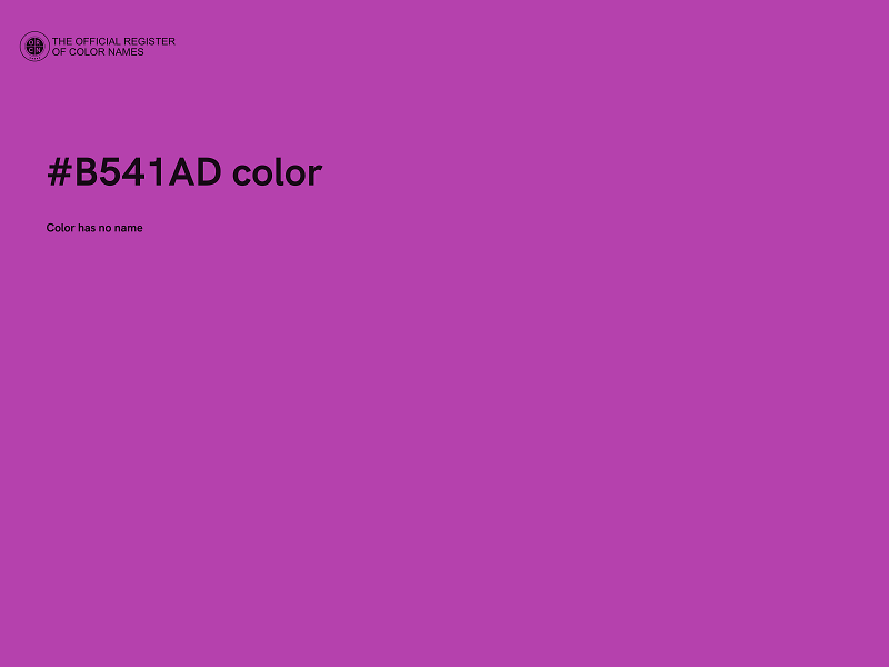 #B541AD color image