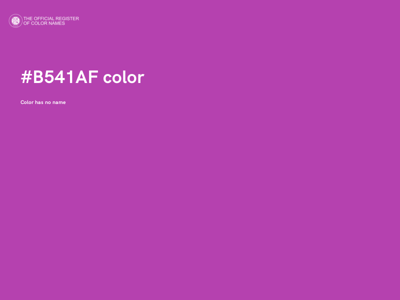 #B541AF color image