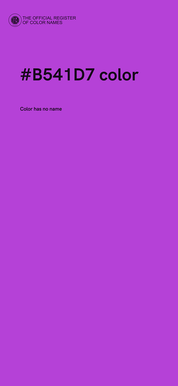 #B541D7 color image