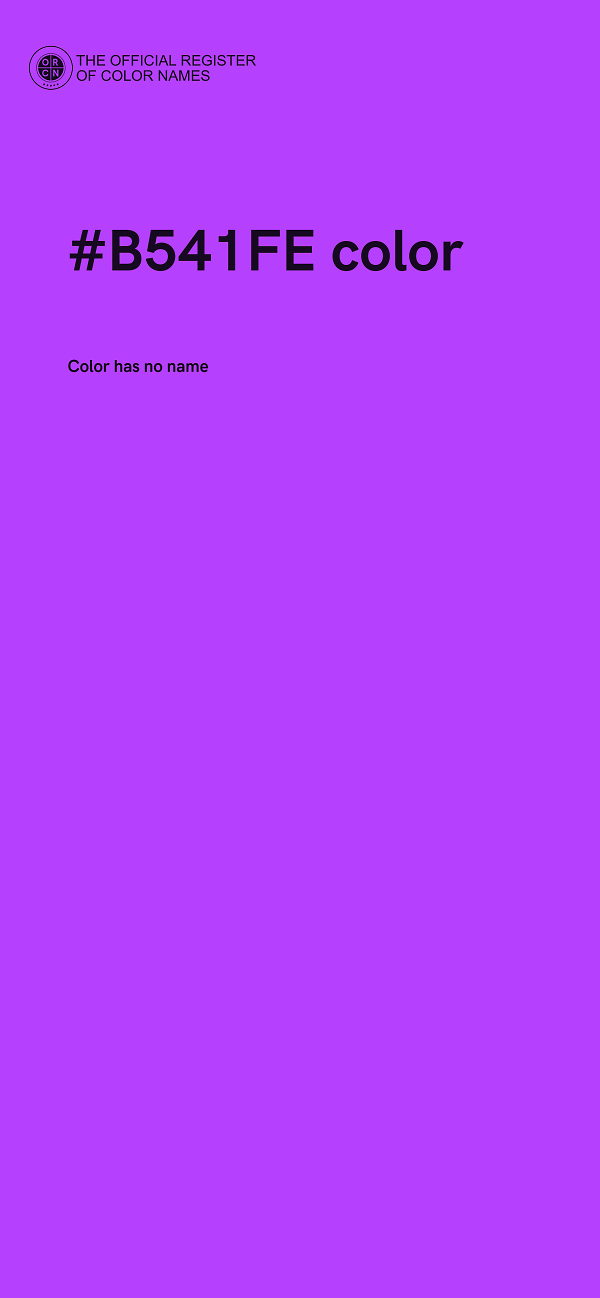 #B541FE color image