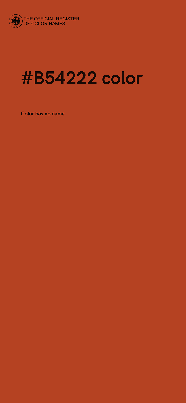 #B54222 color image