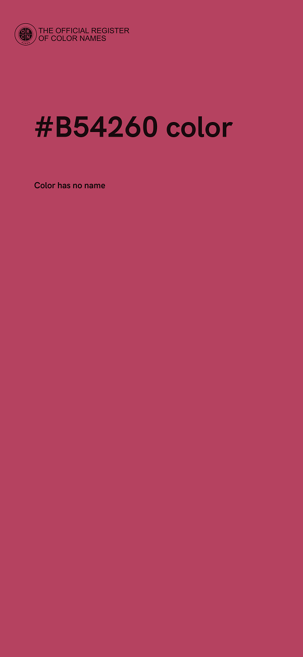 #B54260 color image