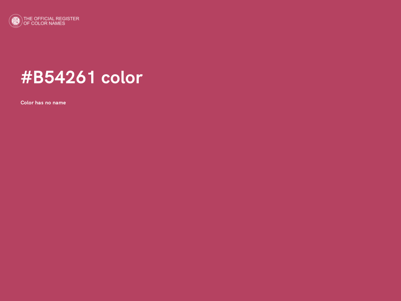 #B54261 color image