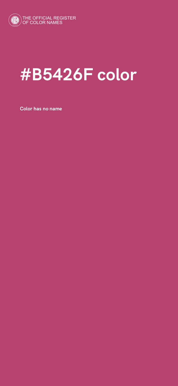 #B5426F color image
