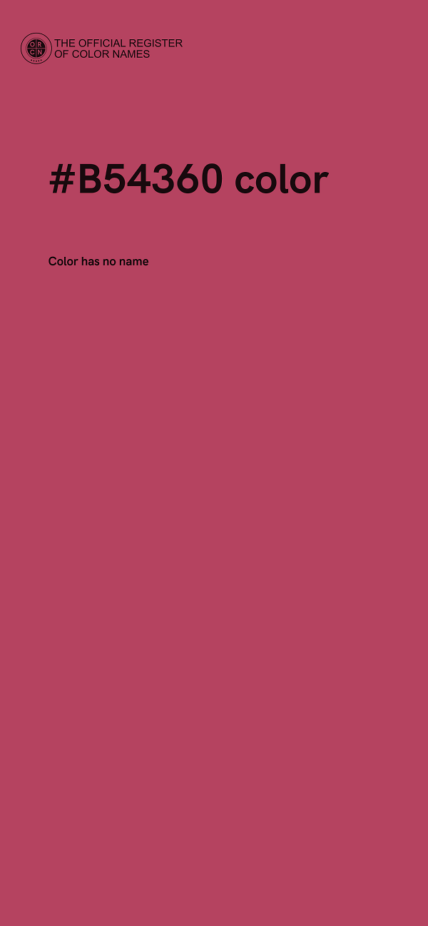 #B54360 color image