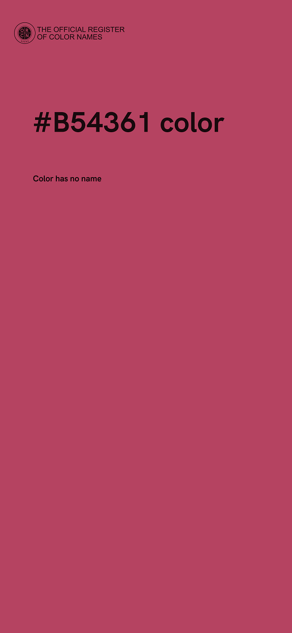 #B54361 color image
