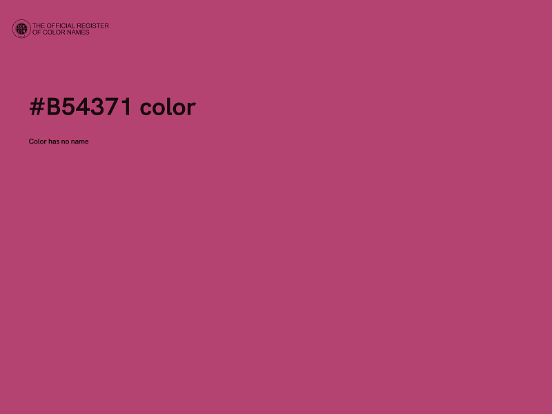 #B54371 color image