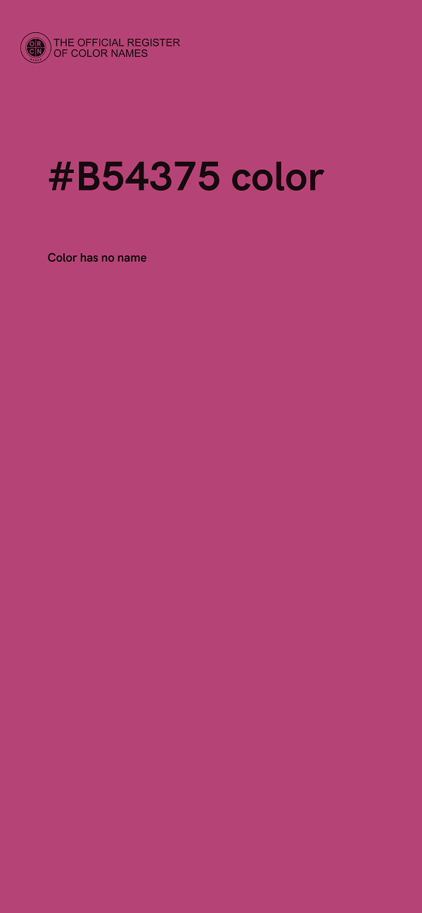 #B54375 color image