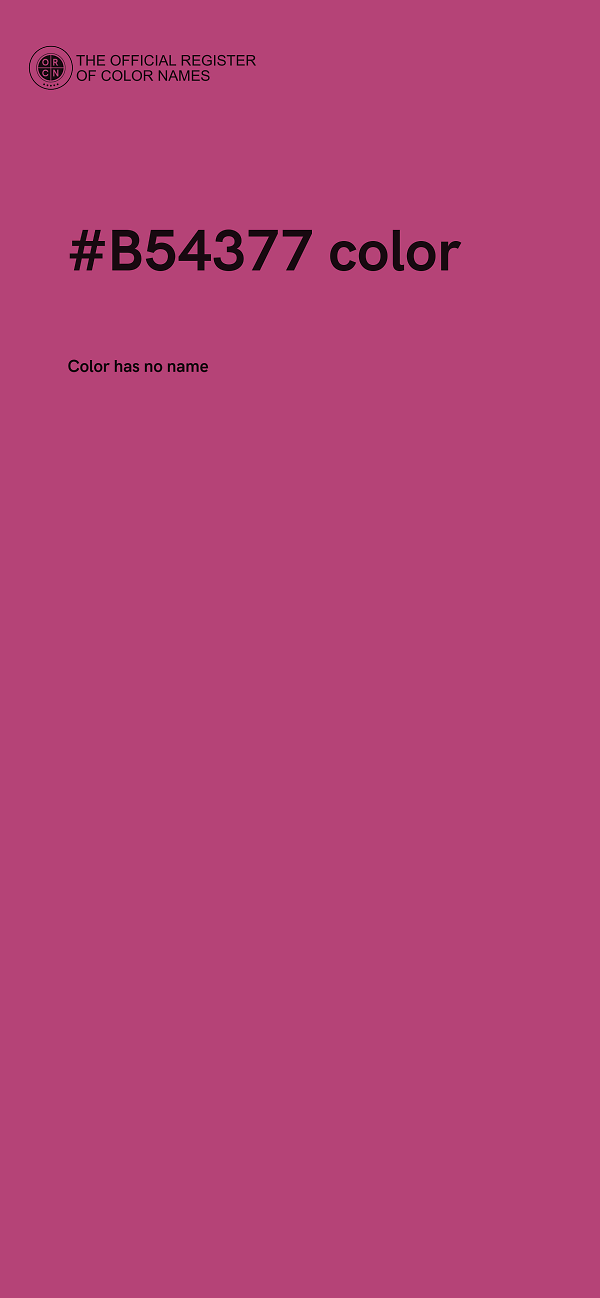 #B54377 color image