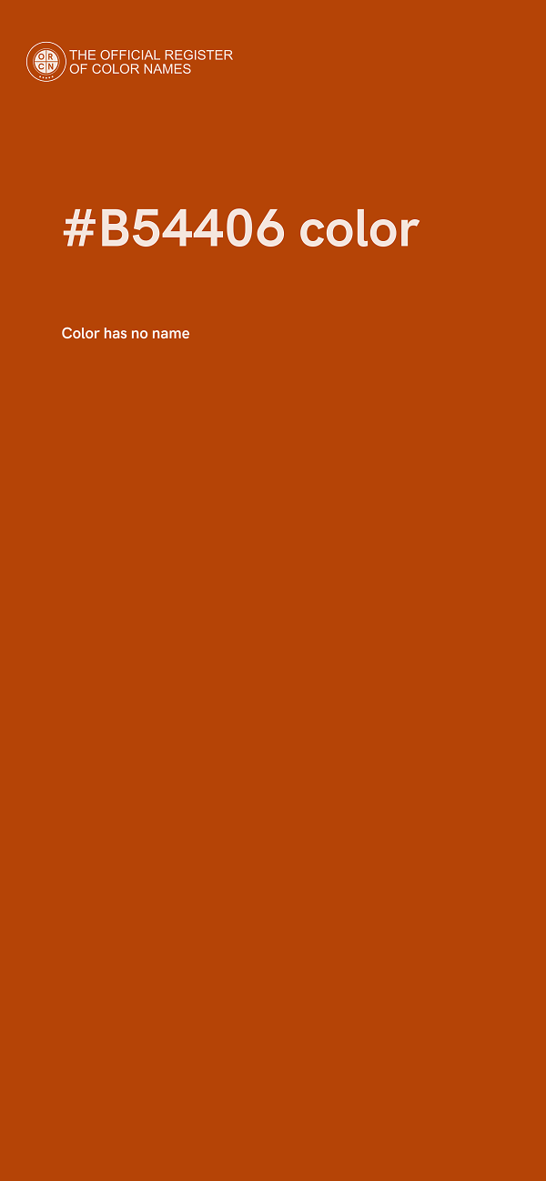 #B54406 color image