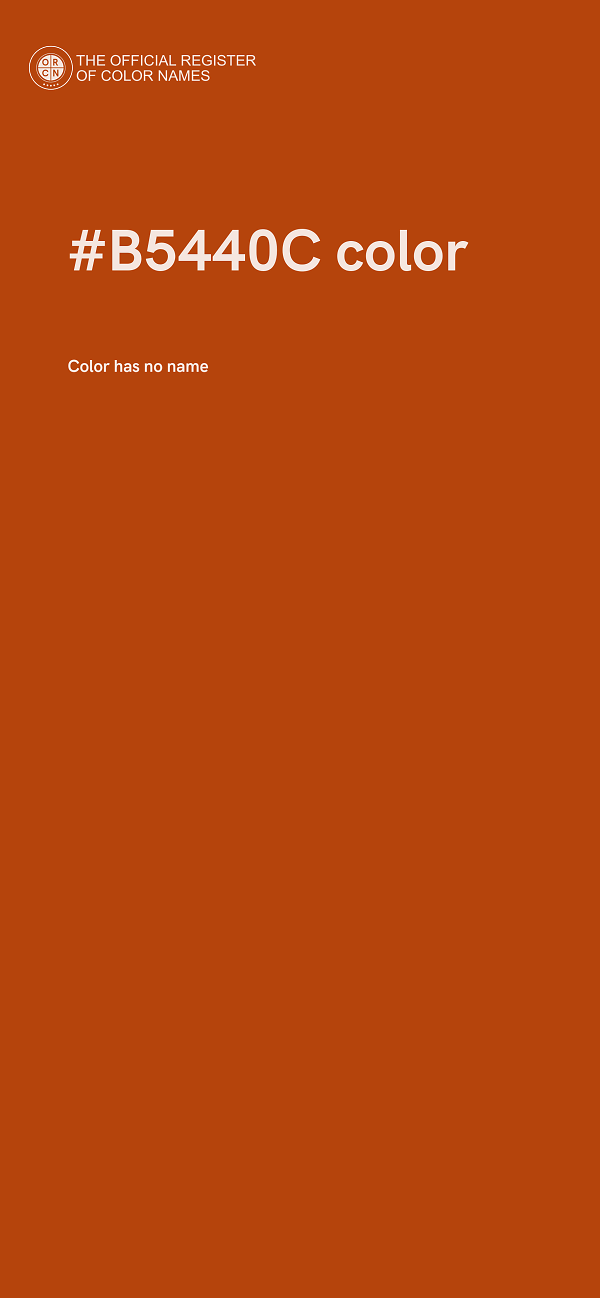 #B5440C color image