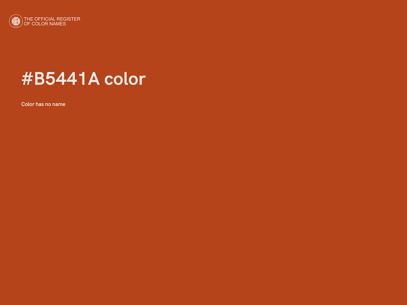 #B5441A color image