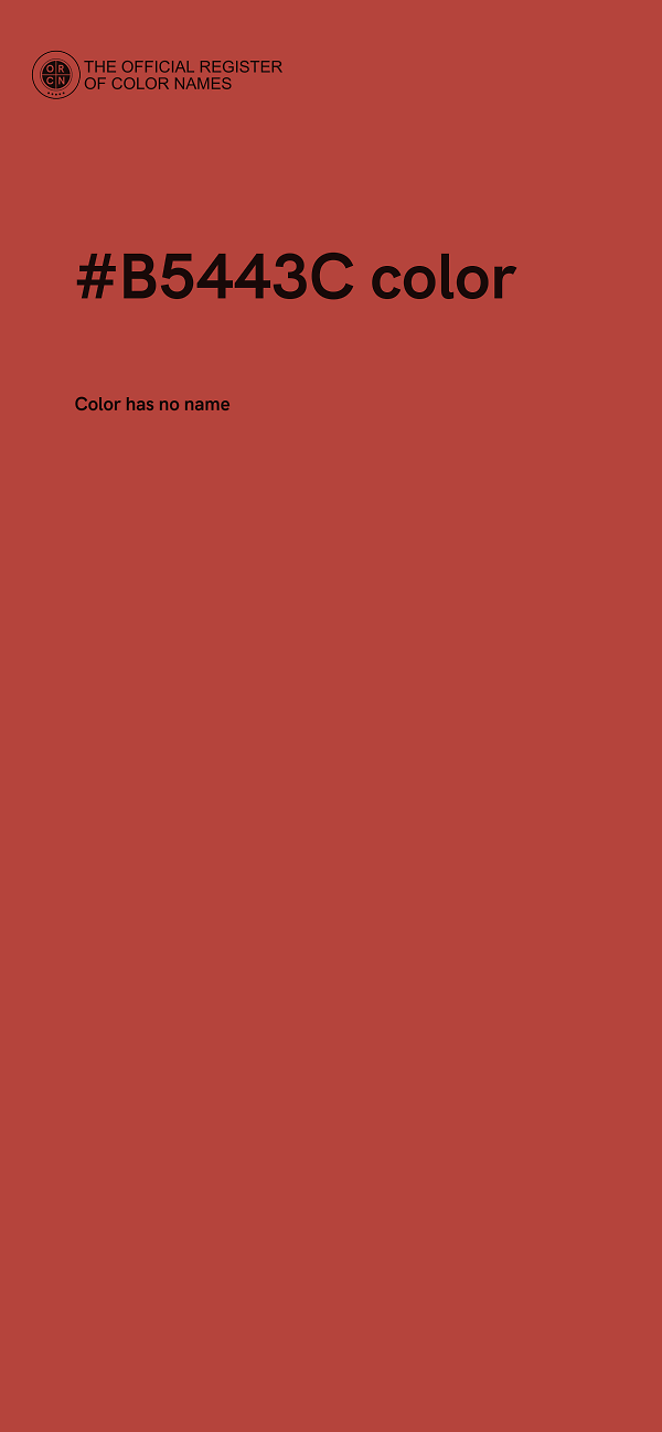 #B5443C color image