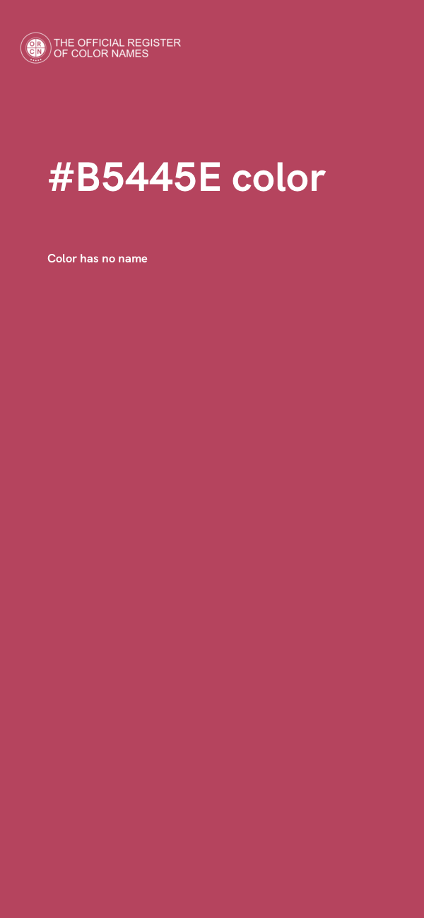 #B5445E color image