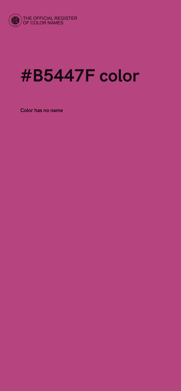 #B5447F color image