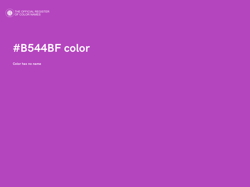 #B544BF color image
