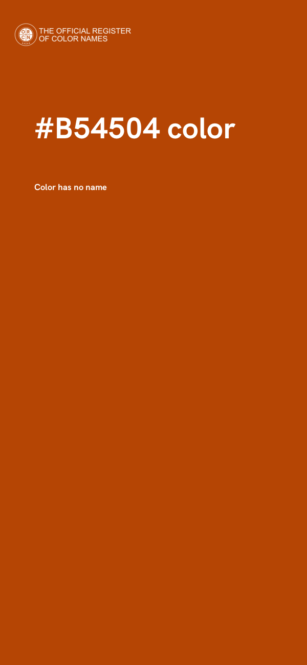 #B54504 color image