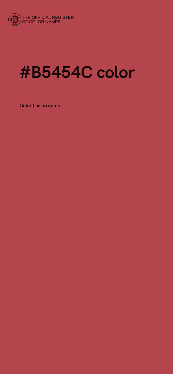 #B5454C color image