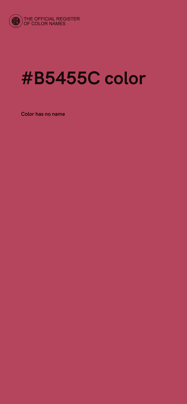 #B5455C color image