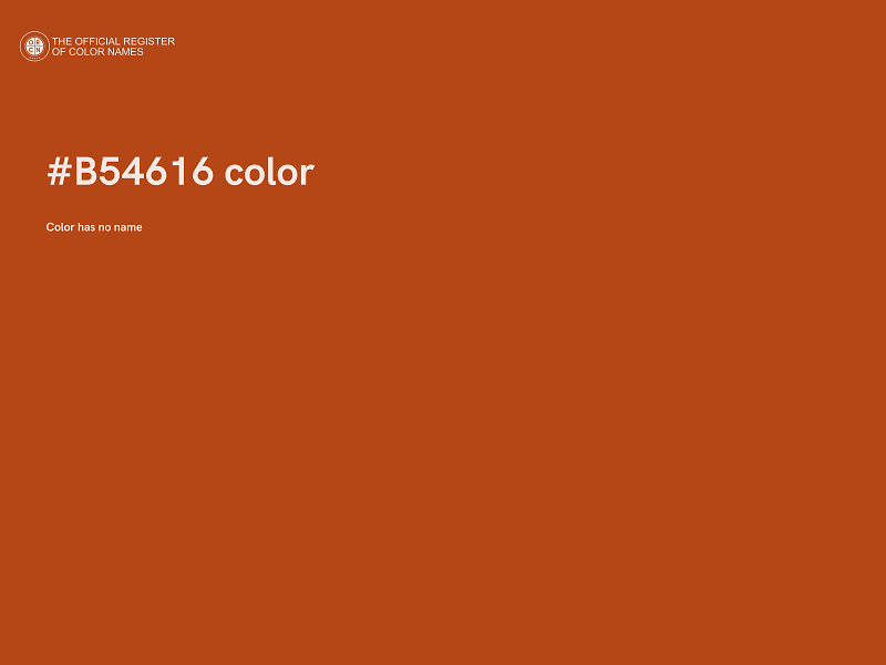 #B54616 color image