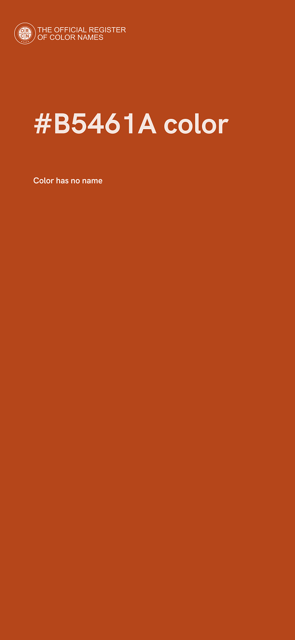 #B5461A color image