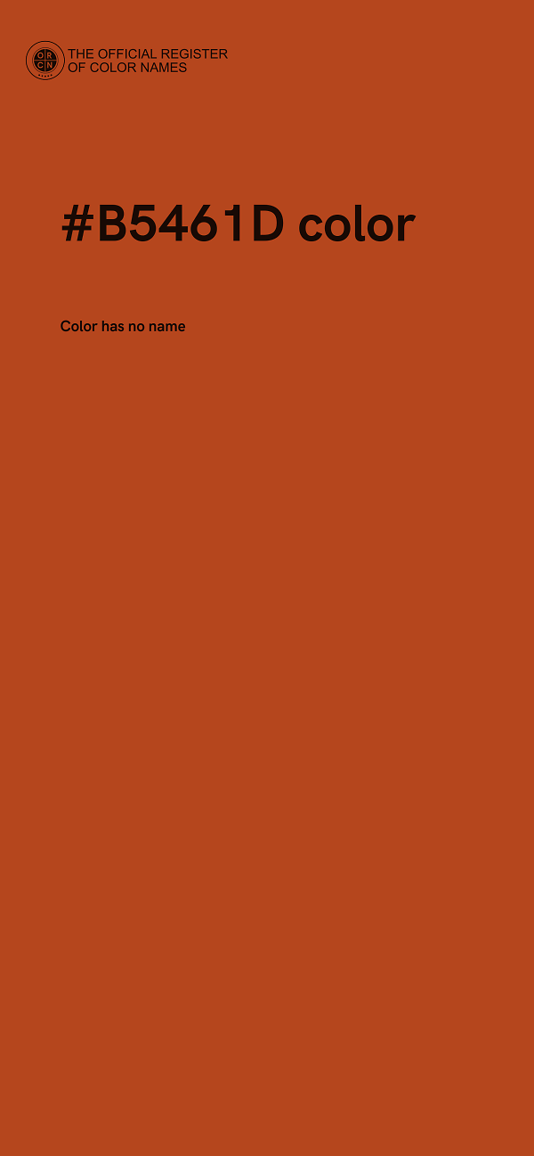 #B5461D color image