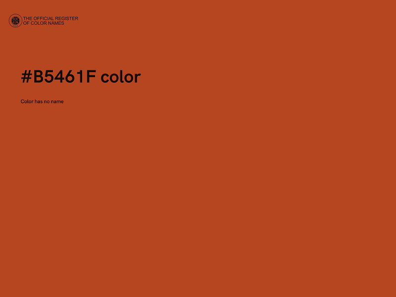 #B5461F color image