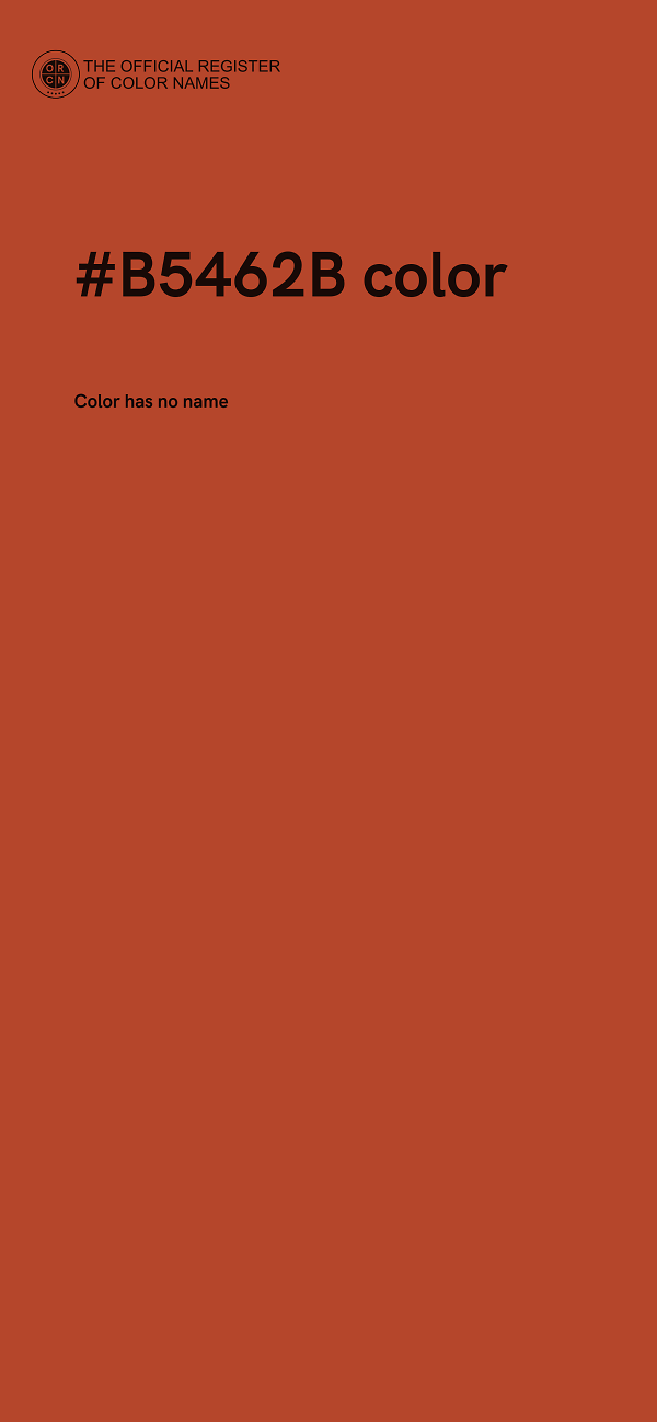 #B5462B color image