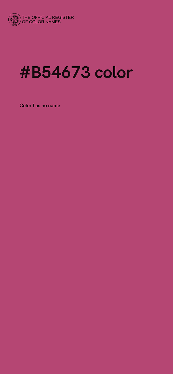 #B54673 color image
