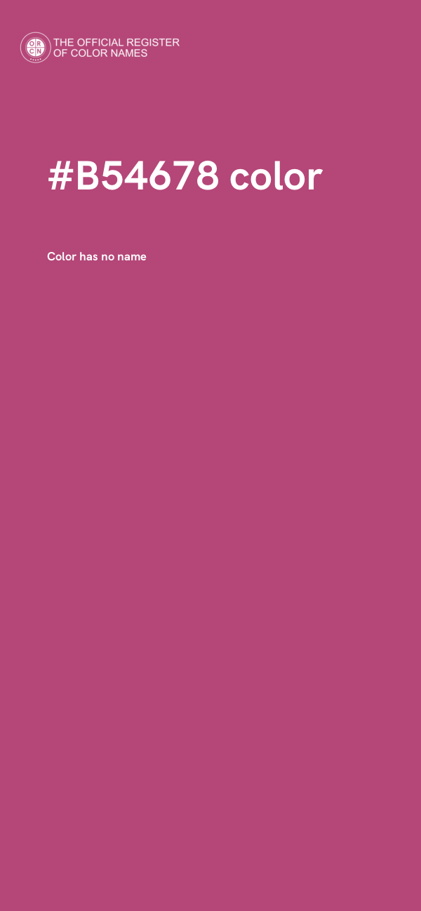 #B54678 color image