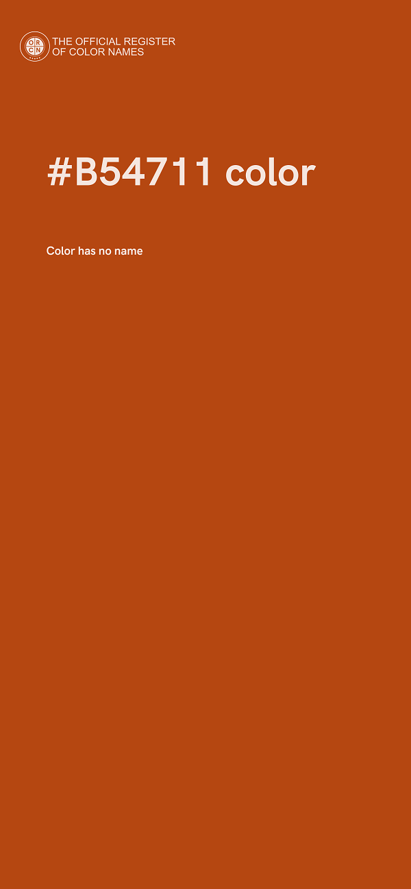 #B54711 color image