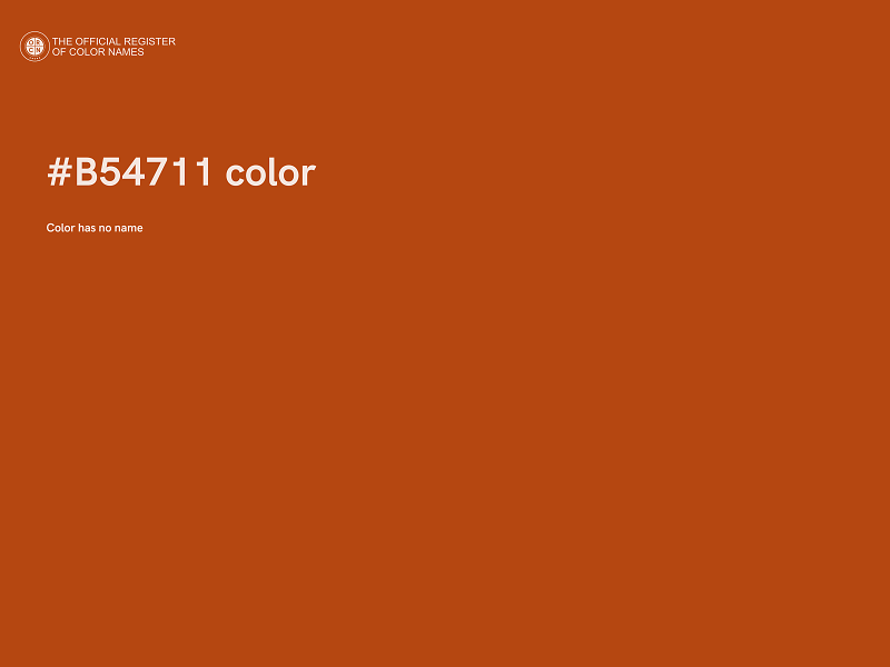 #B54711 color image