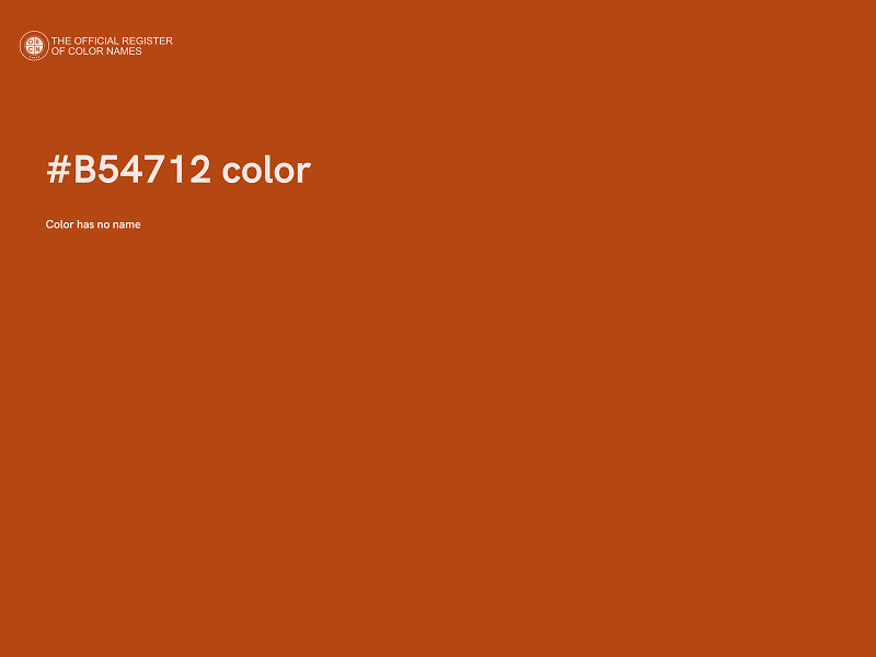 #B54712 color image