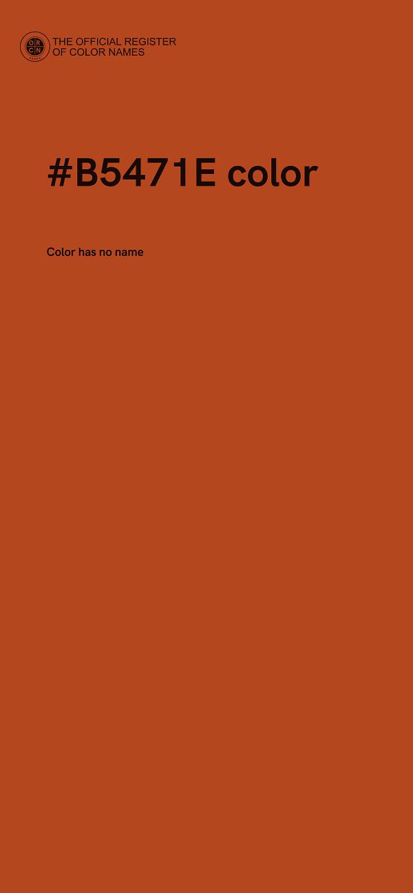 #B5471E color image