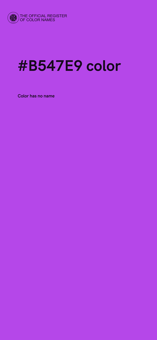 #B547E9 color image