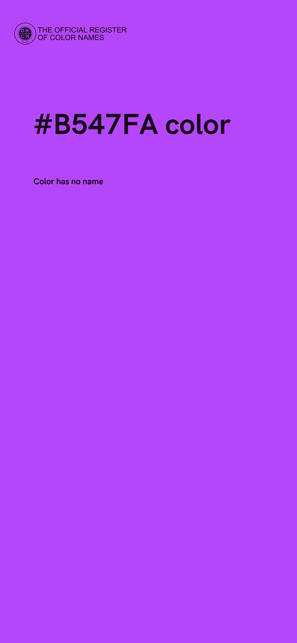 #B547FA color image