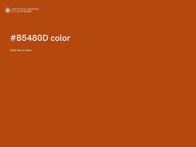 #B5480D color image