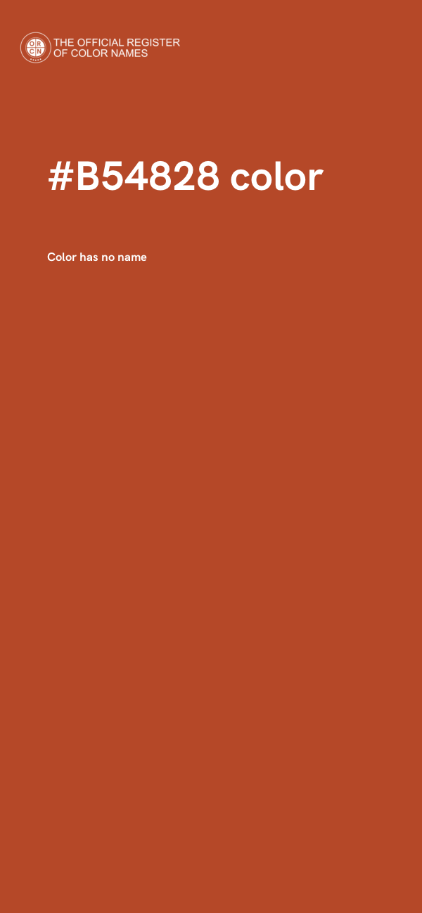 #B54828 color image
