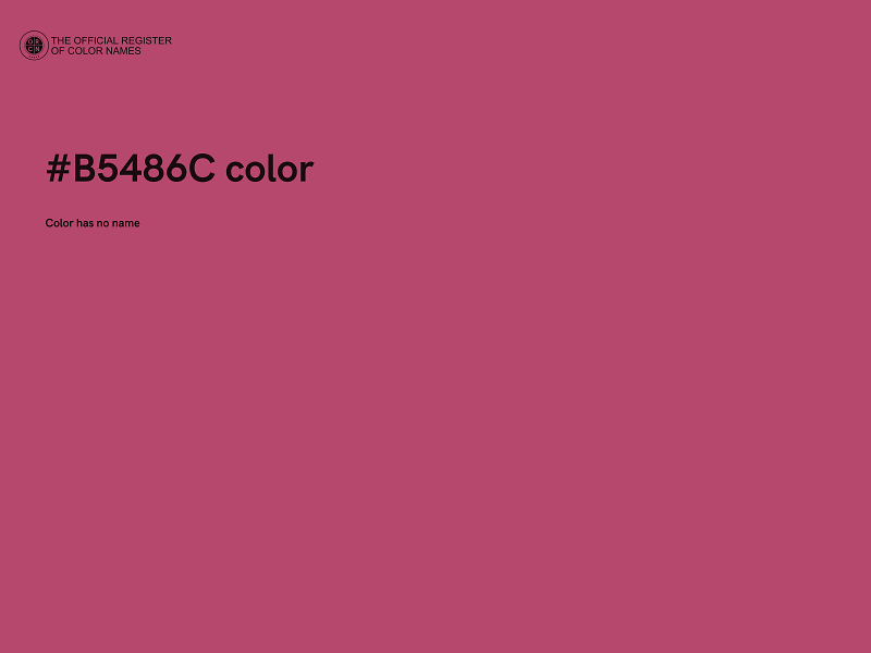 #B5486C color image