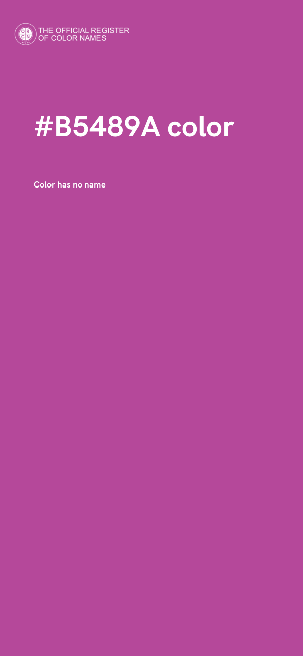 #B5489A color image