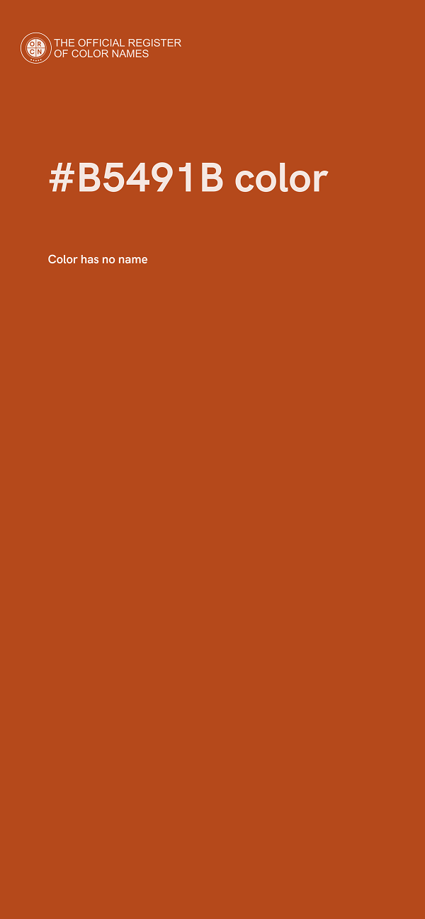 #B5491B color image