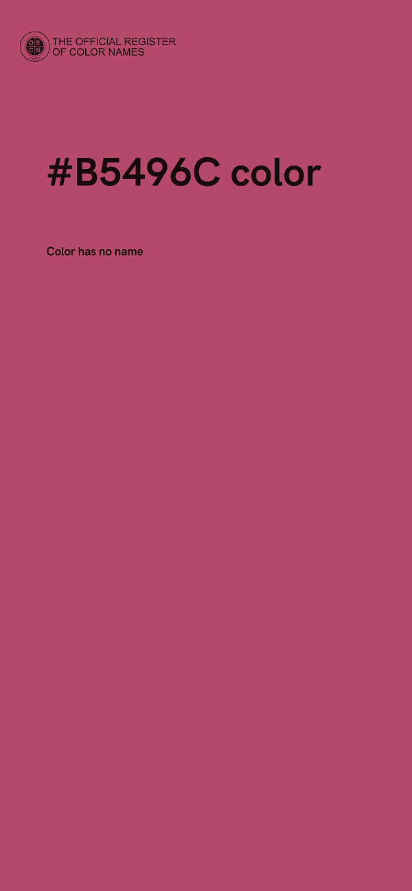 #B5496C color image