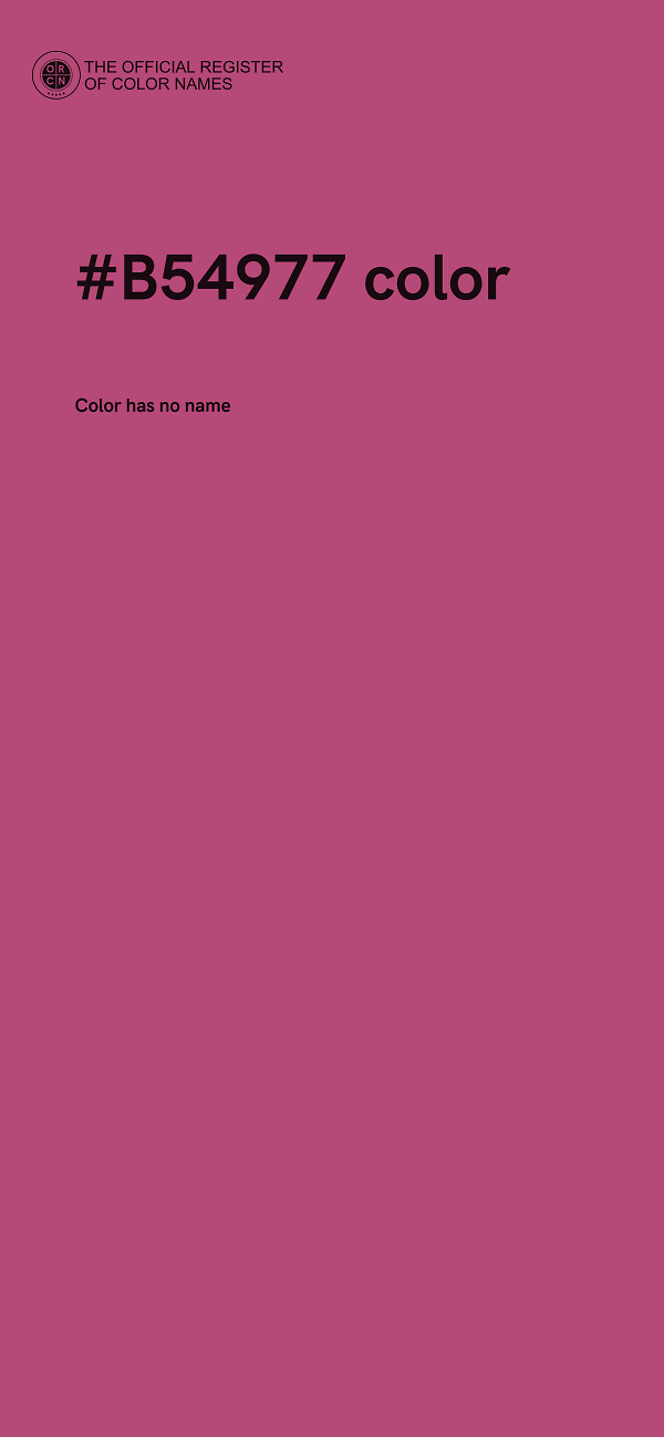 #B54977 color image