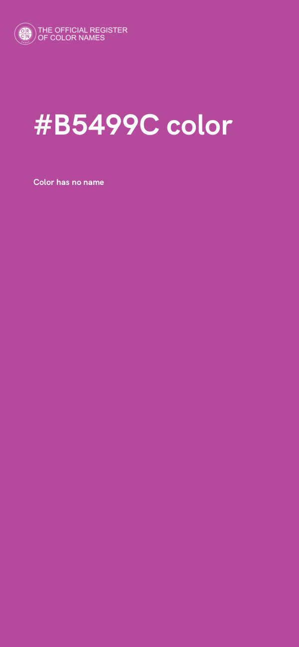 #B5499C color image